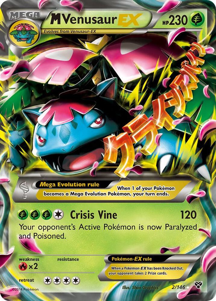 M Venusaur EX - 2/146 (XY) Ultra Rare Near Mint