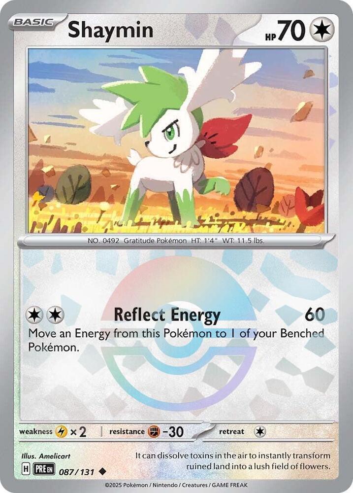 Shaymin (Poke Ball Pattern) - 087/131 (PRE) Uncommon - Near Mint Holofoil