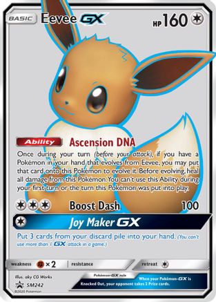 Eevee GX - SM242 (SM:PR) Promo - Light Play Holofoil