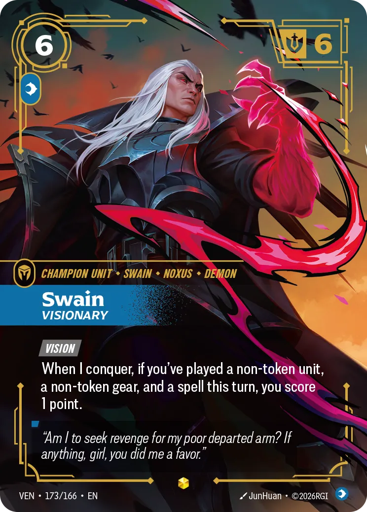 Swain, Visionary (Overnumbered) - 173/166 (VEN) Rare