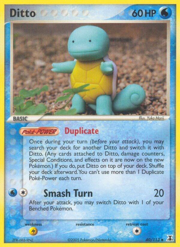Ditto 40/113 (DS) Uncommon - Squirtle