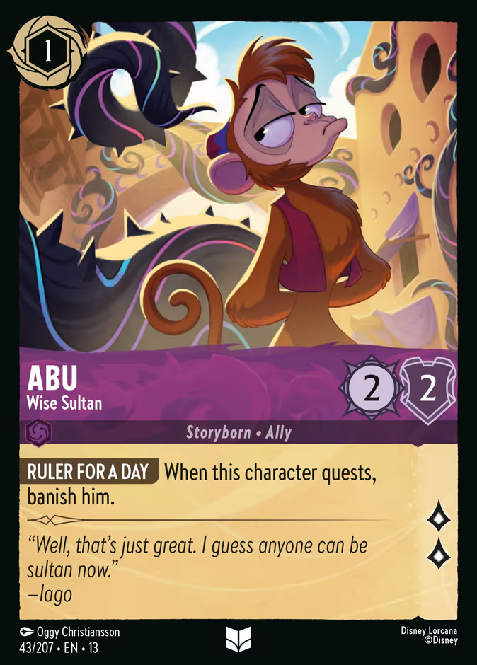 Abu - Wise Sultan (043/204 - Attack of the Vine!) Uncommon