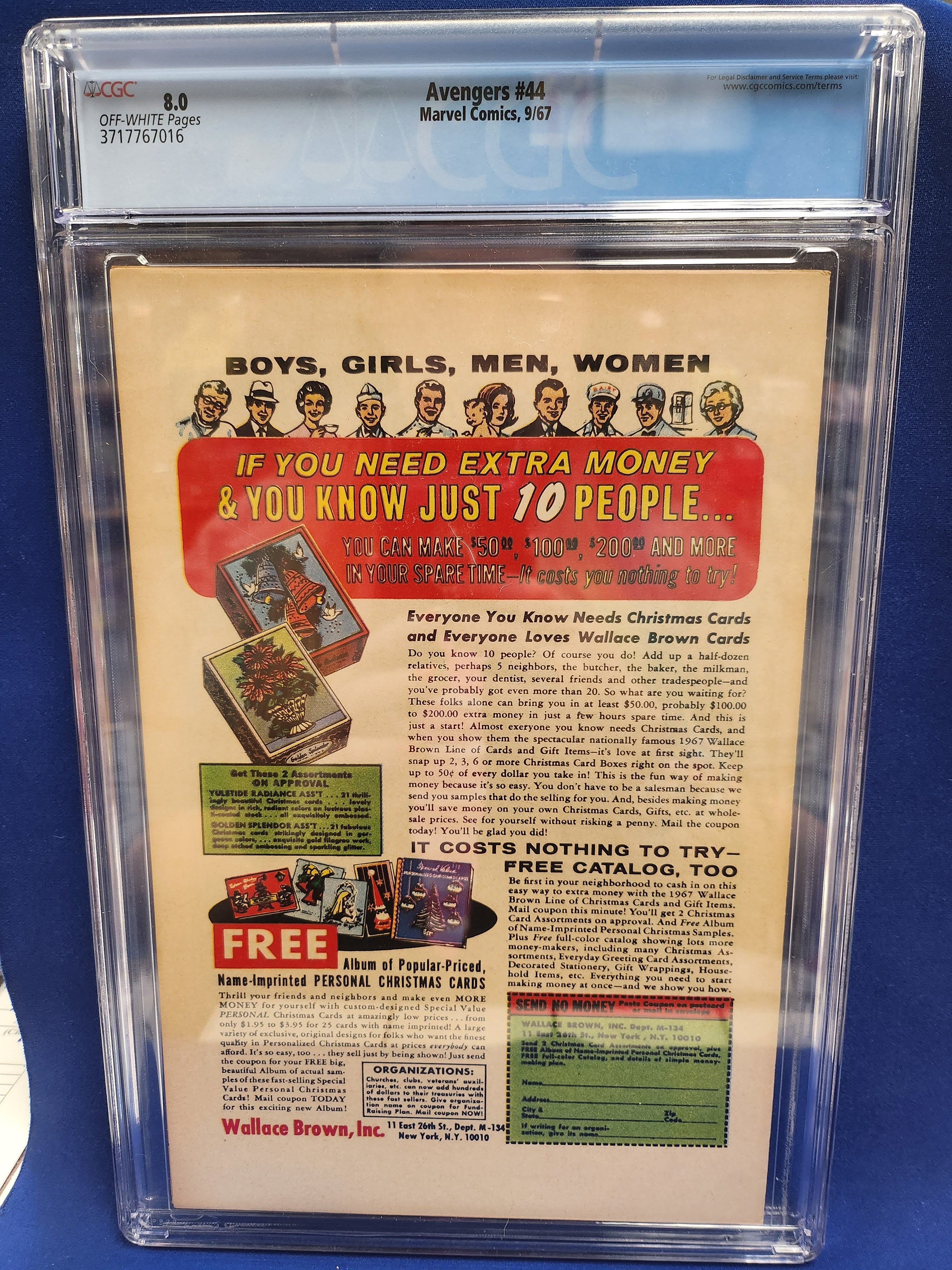 Avengers (1963 Series) #44 (CGC 8.0) Death of 1st Red Guardian