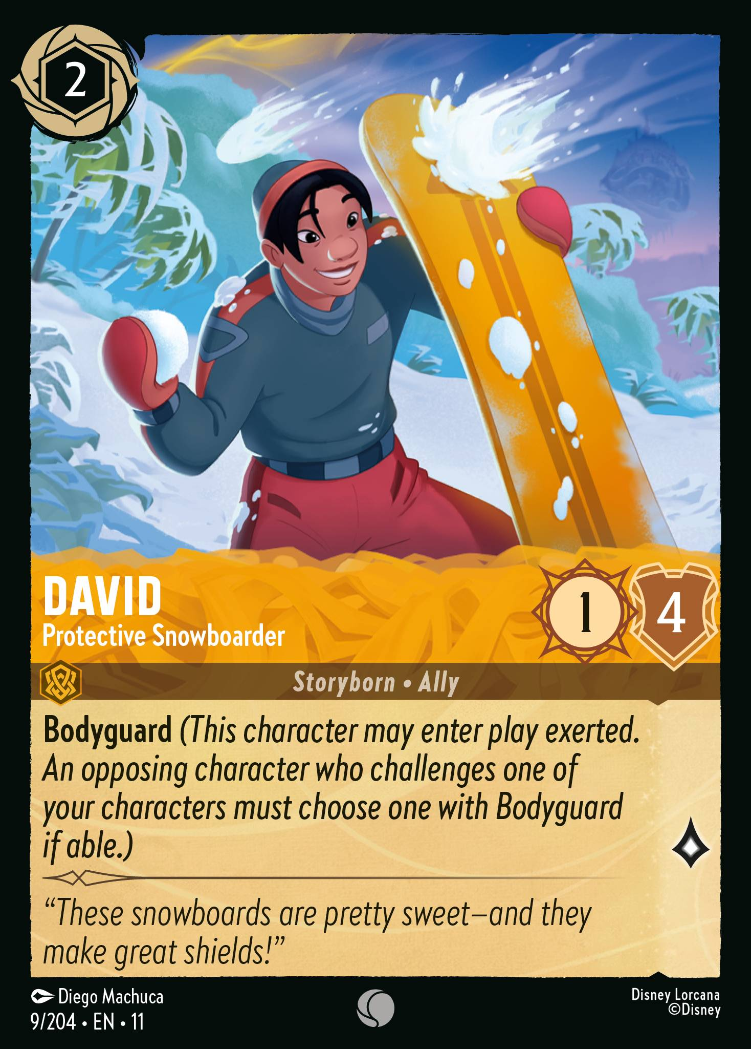 David - Protective Snowboarder (009/204 - Winterspell) Common
