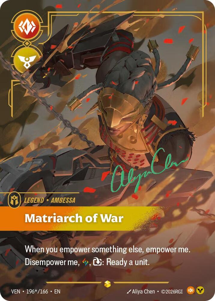 Ambessa, Matriarch of War (Signature) - 196*/166 (VEN) Showcase
