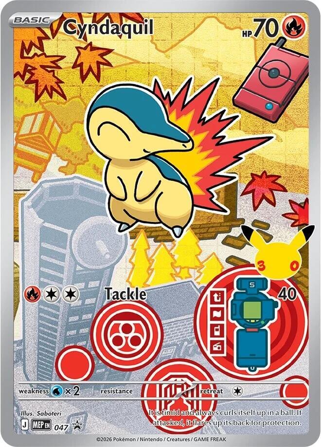 Cyndaquil - 047 (MEP) Promo Near Mint Holofoil