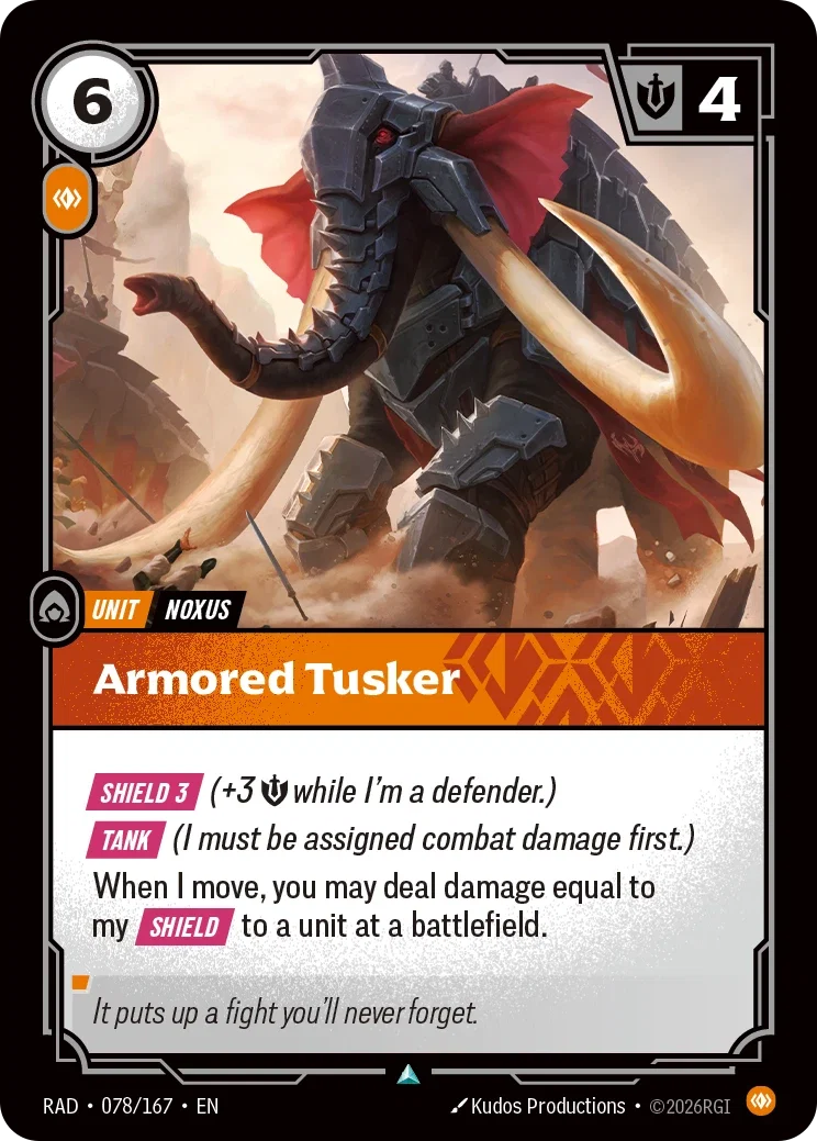 Armored Tusker - 078/167 (RAD) Uncommon