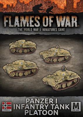 Flames of War: WWII: German (GBX188) - Panzer I Infantry Tank Platoon (x4)