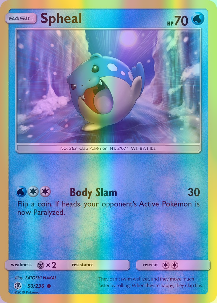 Spheal - 050/236 (CEC) Common - Near Mint Reverse Holofoil