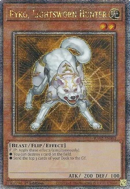 Ryko, Lightsworn Hunter (RA02-EN003) Quarter Century Secret Rare - Near Mint 1st Edition