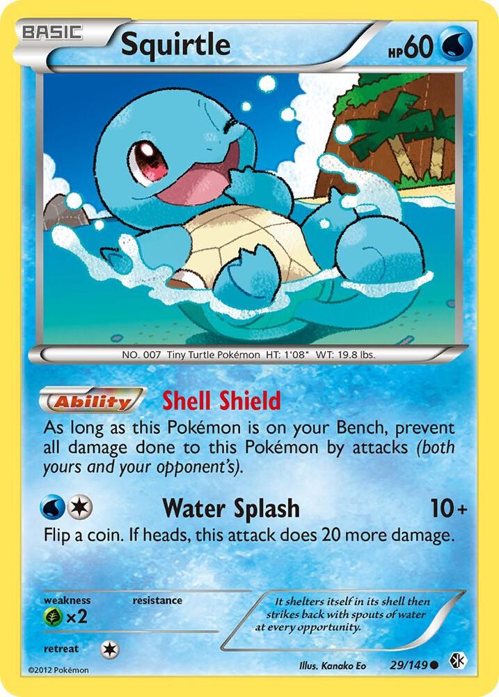 Squirtle - 29/149 (BCR) Common - Light Play Reverse Holofoil