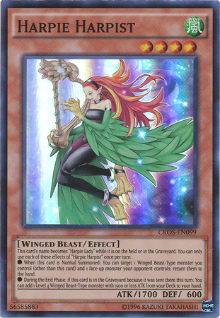 Harpie Harpist (CROS-EN099) Super Rare - Near Mint Unlimited