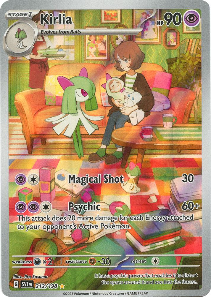 Kirlia - 212/198 (SV1) Illustration Rare - Light Play Holofoil
