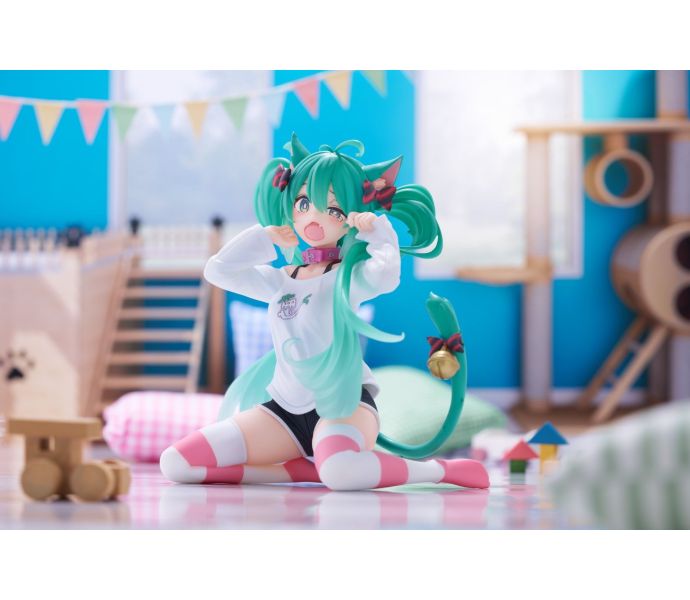 Hatsune Miku Cat Ear T-Shirt Ver. Desktop Cute Figure