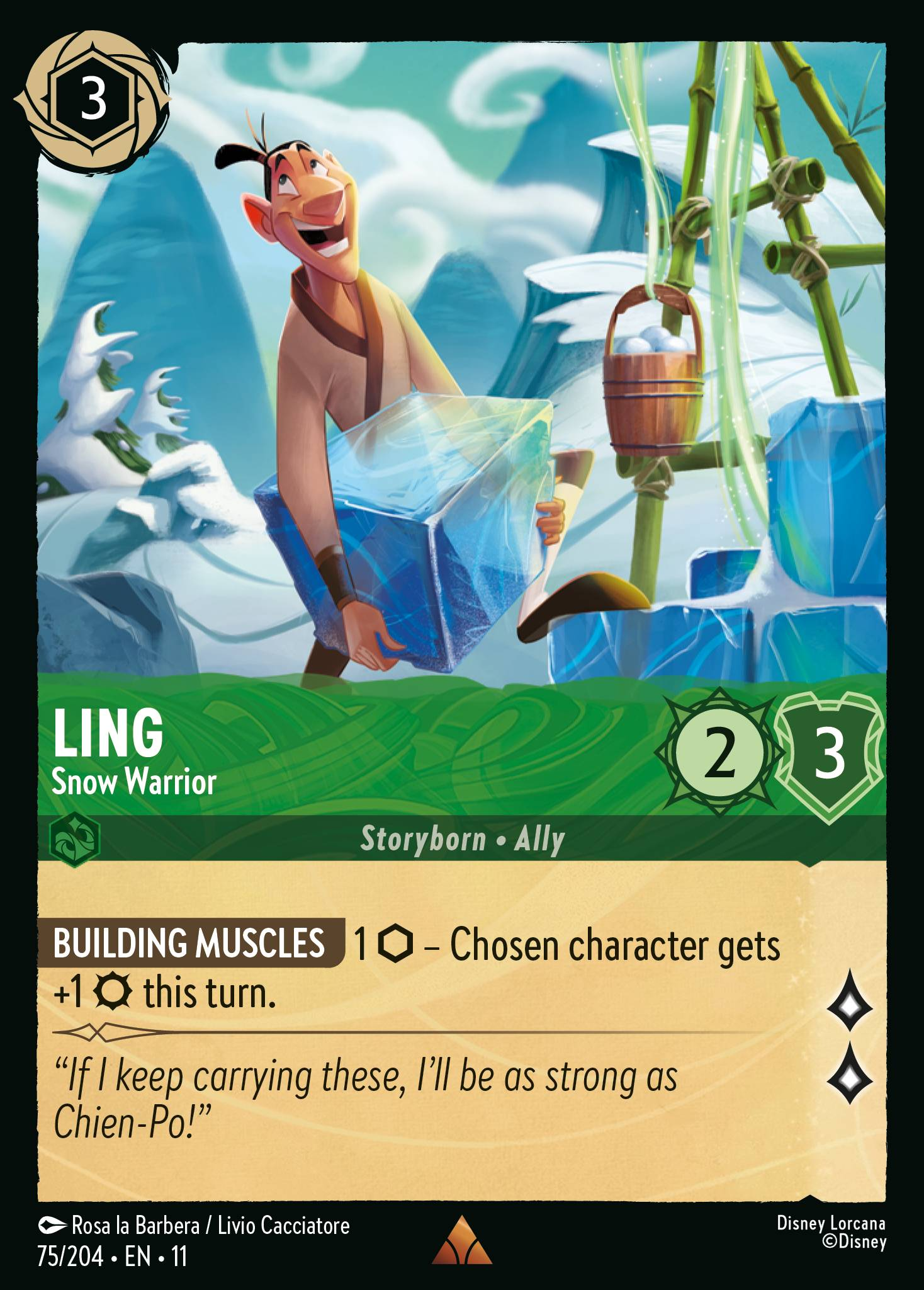 Ling - Snow Warrior (075/204 - Winterspell) Rare