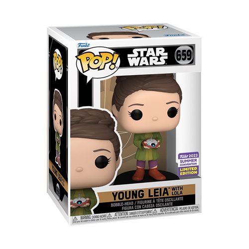 POP Figure: Star Wars Obi-Wan Kenobi #0659 - Young Leia with Lola (Summer Con 23)