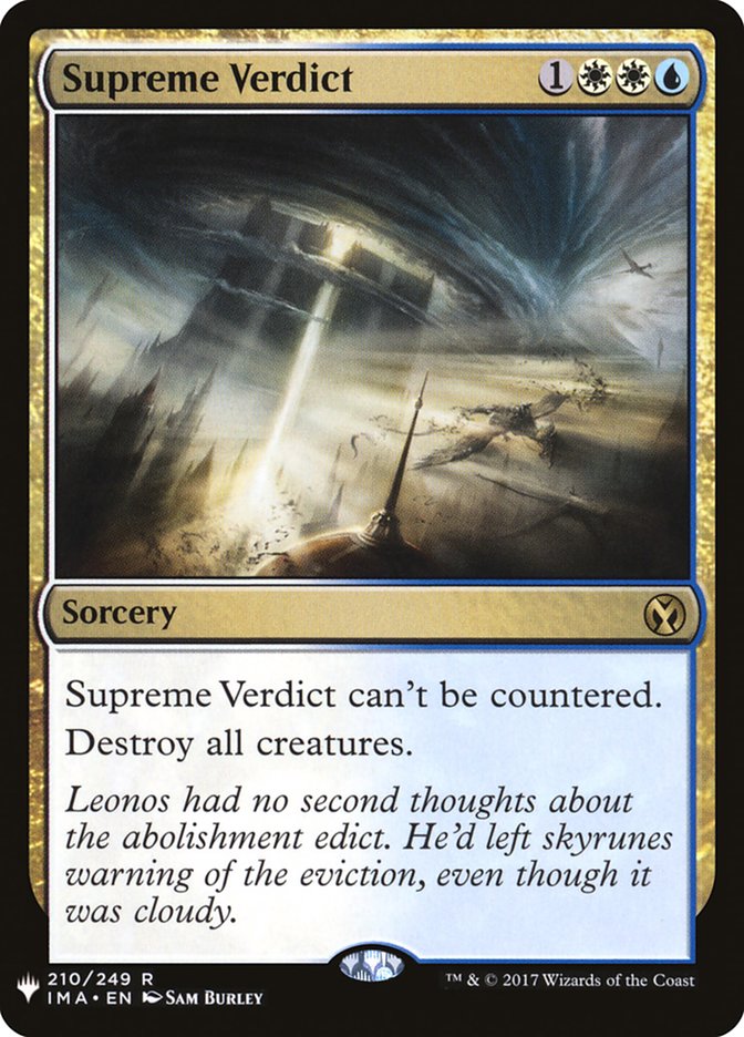 Supreme Verdict (IMA-R-LIST)