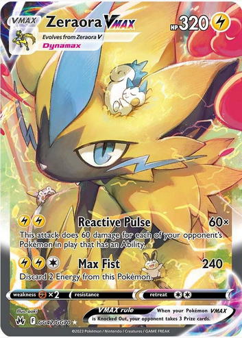 Zeraora VMAX - GG42/GG70 (CRZ:GG) Ultra Rare - Light Play Holofoil