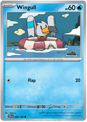 Wingull - 038/159 (JTG) Common