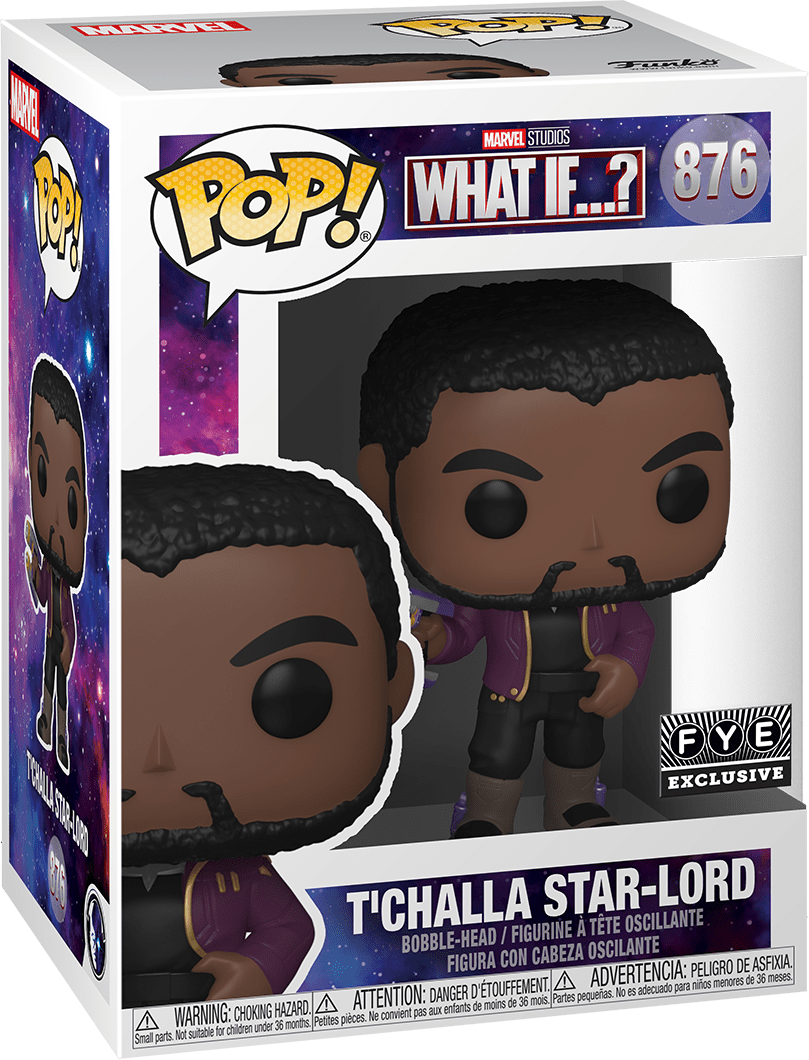 POP Figure: Marvel What If #0876 - T'Challa Star-Lord (FYE)