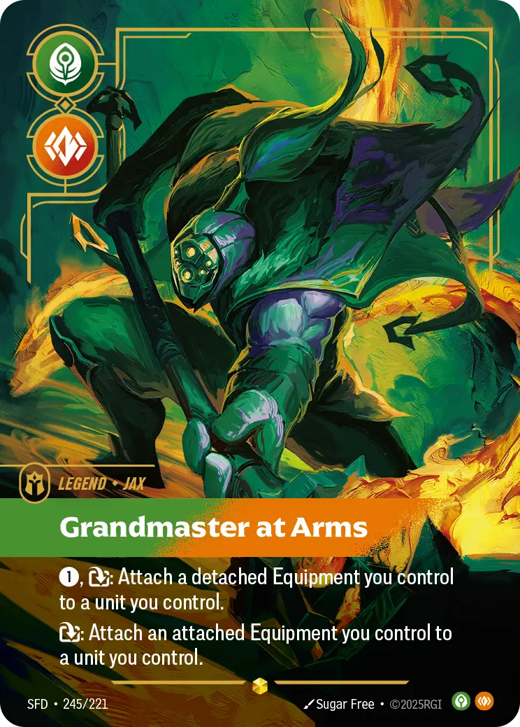 Jax - Grandmaster At Arms (Overnumbered) - 245/221 (SFD) Showcase
