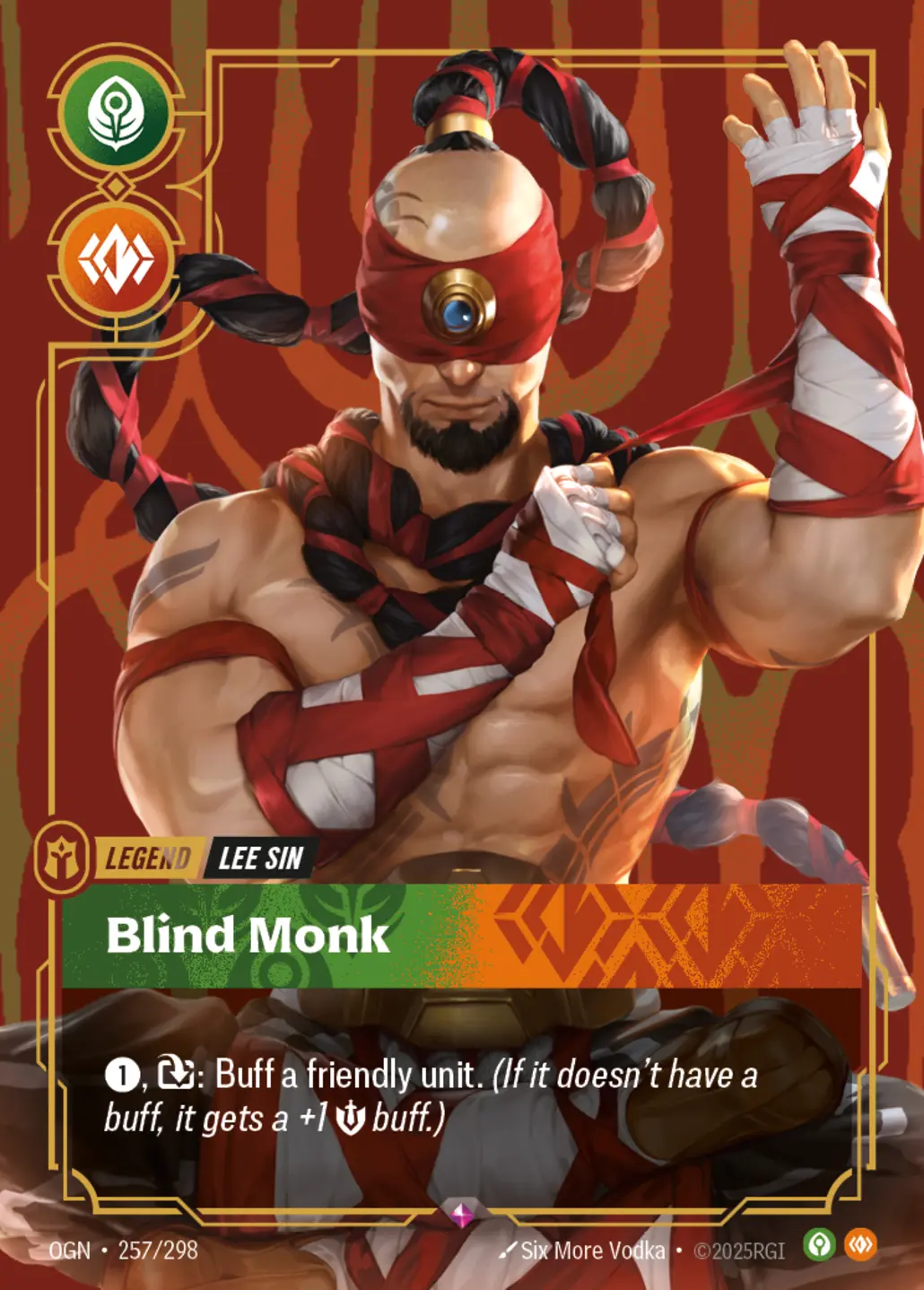 Lee Sin - Blind Monk - 257/298 (OGN) Rare