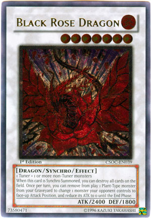 yugioh black rose cards Dragon (CSOC-EN039) Ultimate Rare Color:Golden Sea dfw-visible you can add 1 MTG Commander EDH Deck