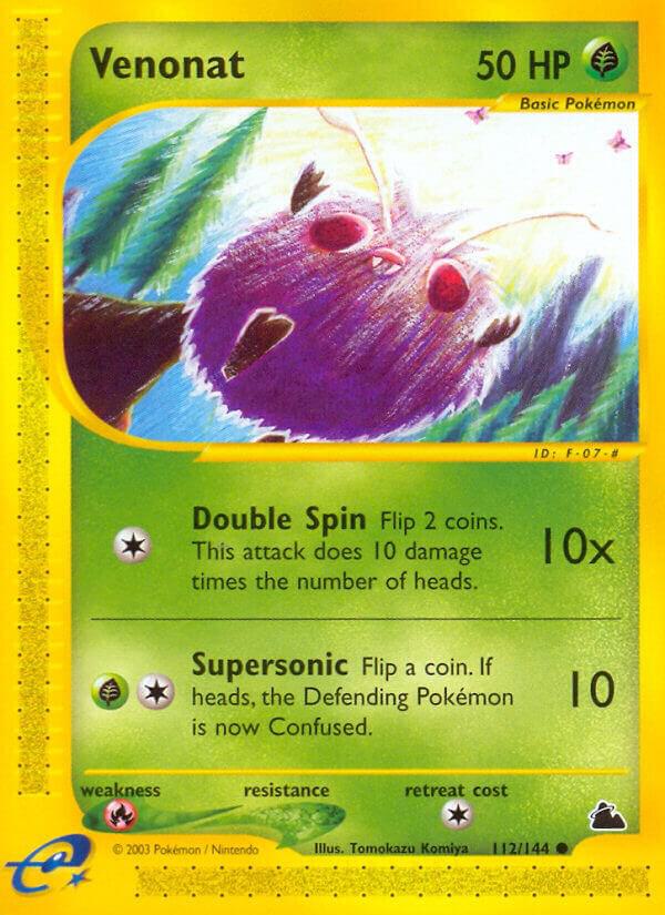 Venonat - 112/144 (SK) Common - Near Mint Reverse Holofoil