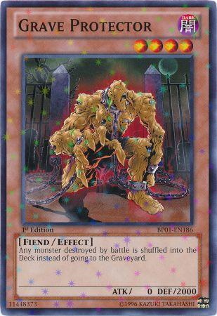 Grave Protector (Starfoil) (BP01-EN186) Starfoil Rare - Near Mint 1st Edition