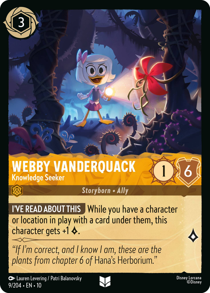 Webby Vanderquack - Junior Prospector (093/204 - Whispers in the Well) Legendary