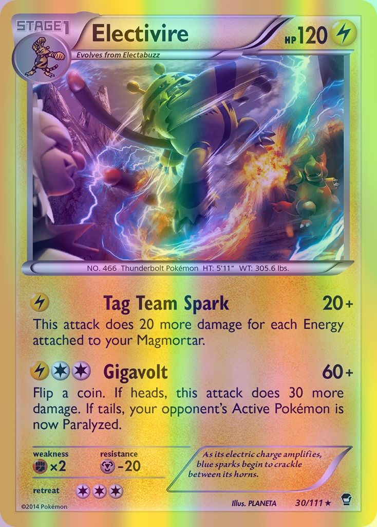 Electivire - 030/111 (FFI) Rare - Near Mint Reverse Holofoil