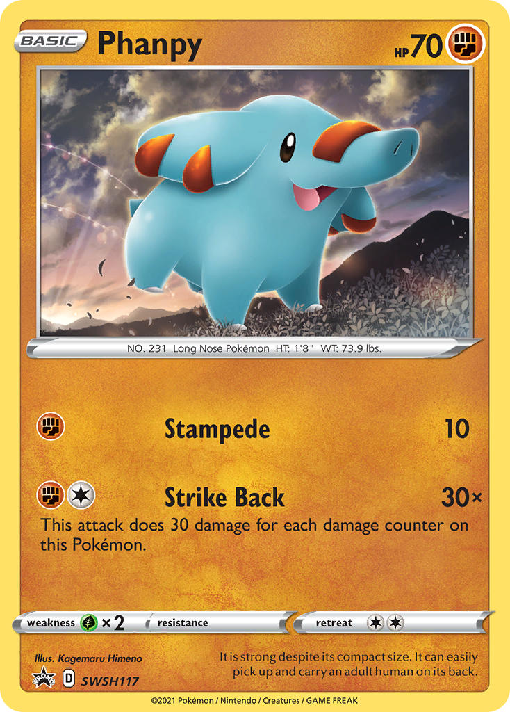 Phanpy - SWSH117 (SWSH:PR) Promo - Near Mint Holofoil