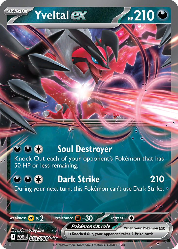 Yveltal ex - 053/088 (POR) Double Rare