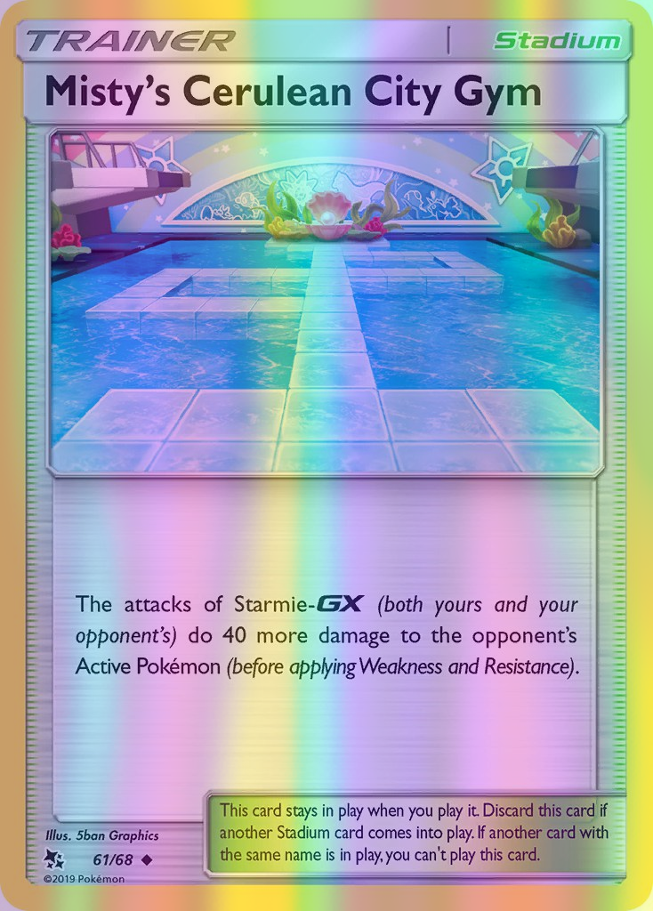Misty's Cerulean City Gym - 61/68 (HIF) Uncommon - Near Mint Reverse Holofoil