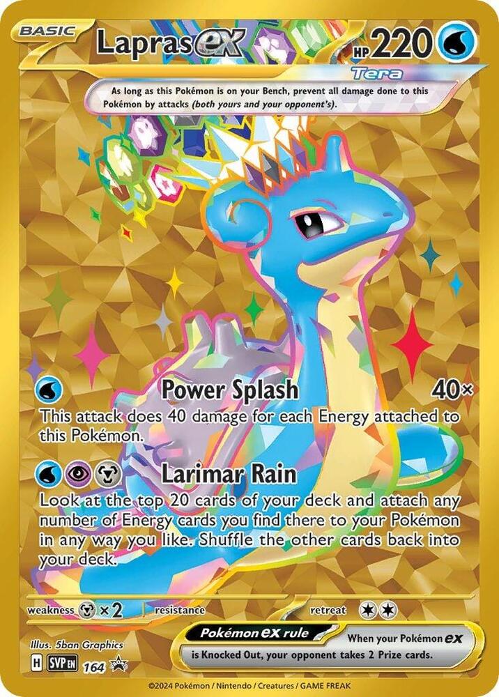 Lapras ex (Scarlet & Violet Promo Cards)- 164 (SVP) Promo - Near Mint Holofoil