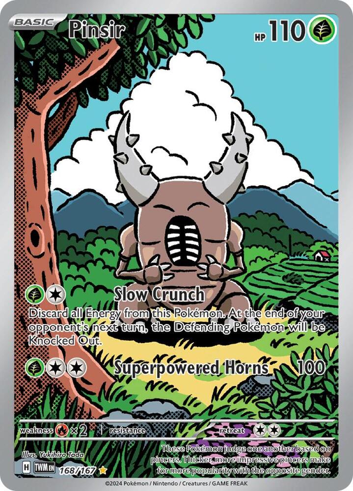 Pinsir - 168/167 (TWM) Illustration Rare - Light Play Holofoil