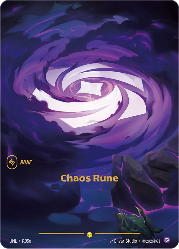 Chaos Rune (Alternate Art) - R05a (UNL) Showcase