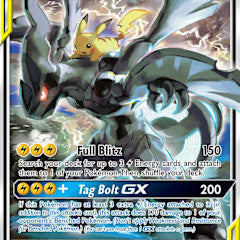 Pikachu & Zekrom GX - SM168 (SM:PR) Promo - Damaged Holofoil