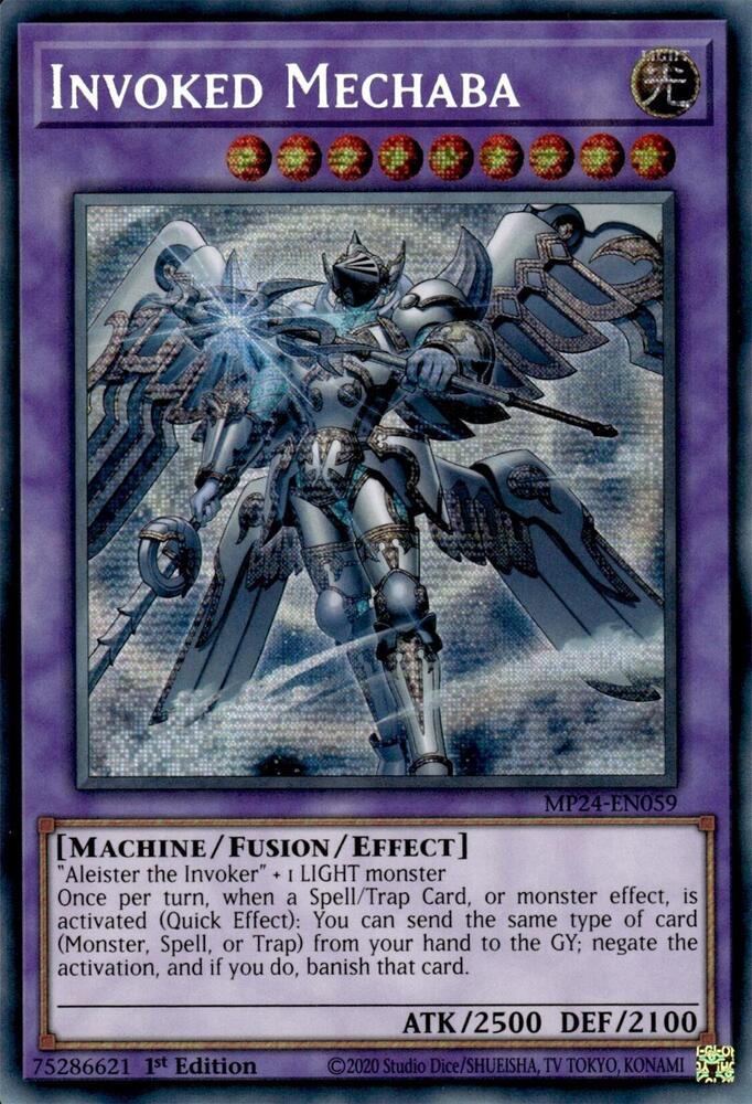 Invoked Mechaba (Alternate Art) (MP24-EN059) Prismatic Secret Rare - Near Mint 1st Edition