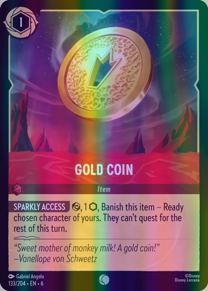 Gold Coin (Azurite Sea 133/204) Common - Near Mint Cold Foil