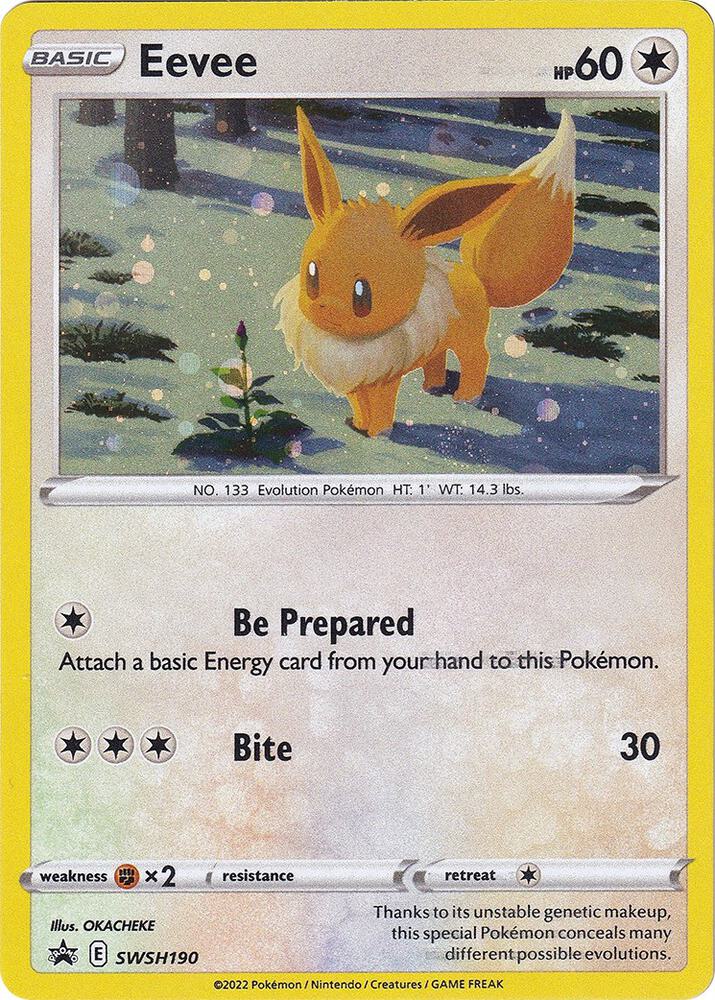 Eevee - SWSH190 (SWSH:PR) Promo - Light Played Holofoil