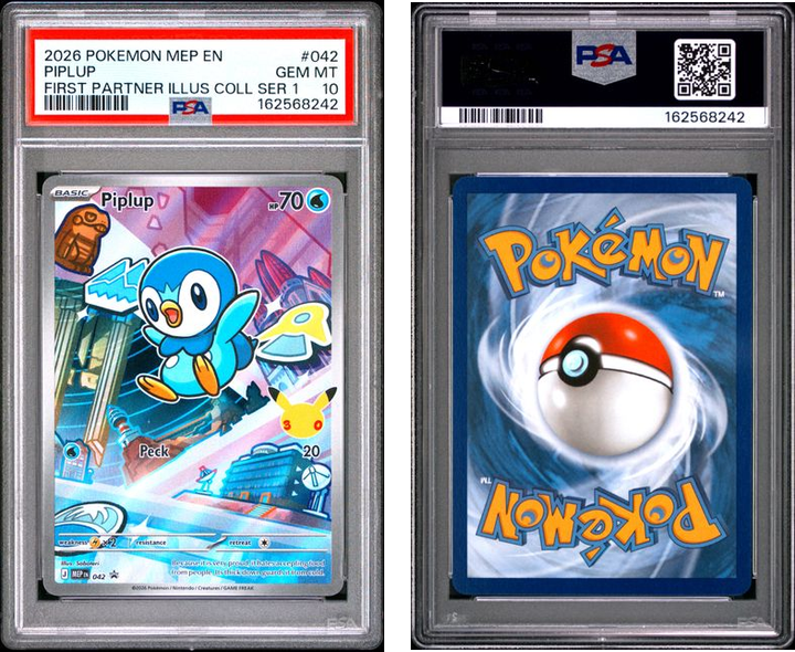 Piplup - 042 (MEP) Promo Near Mint Holofoil (GRADED - PSA 10)
