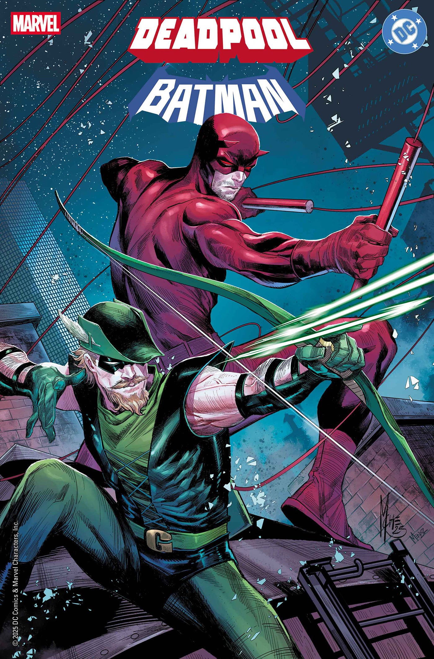 MARVEL/DC: DEADPOOL/BATMAN #1 MARCO CHECCHETTO VARIANT