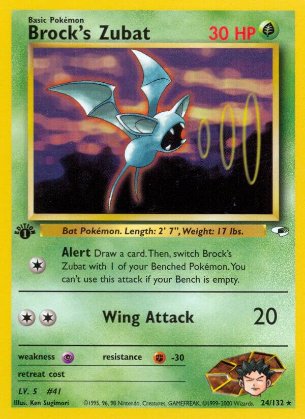 Brock's Zubat (24/132) 1st Edition
