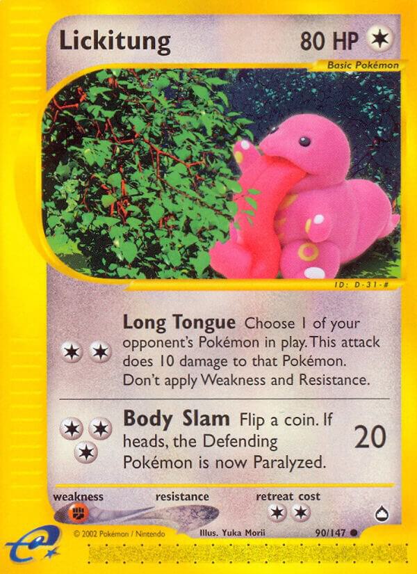 Lickitung - 90/147 (AQ) Common - Near Mint