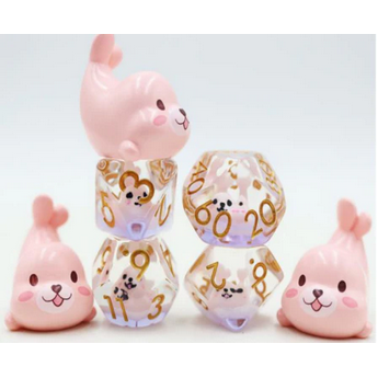 Pink Seal RPG Dice Set