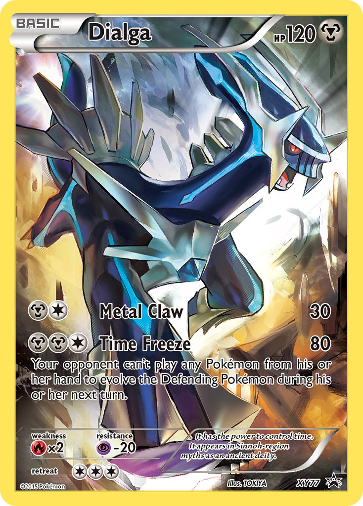 Dialga (Full Art Promo) - XY77 (XY:PR) Promo - Near Mint Holofoil