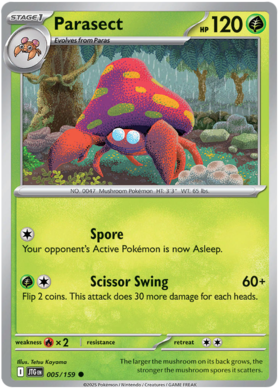 Parasect - 005/159 (JTG) Common