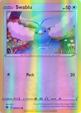Swablu - 48/73 (CHP) Common - Near Mint Reverse Holofoil