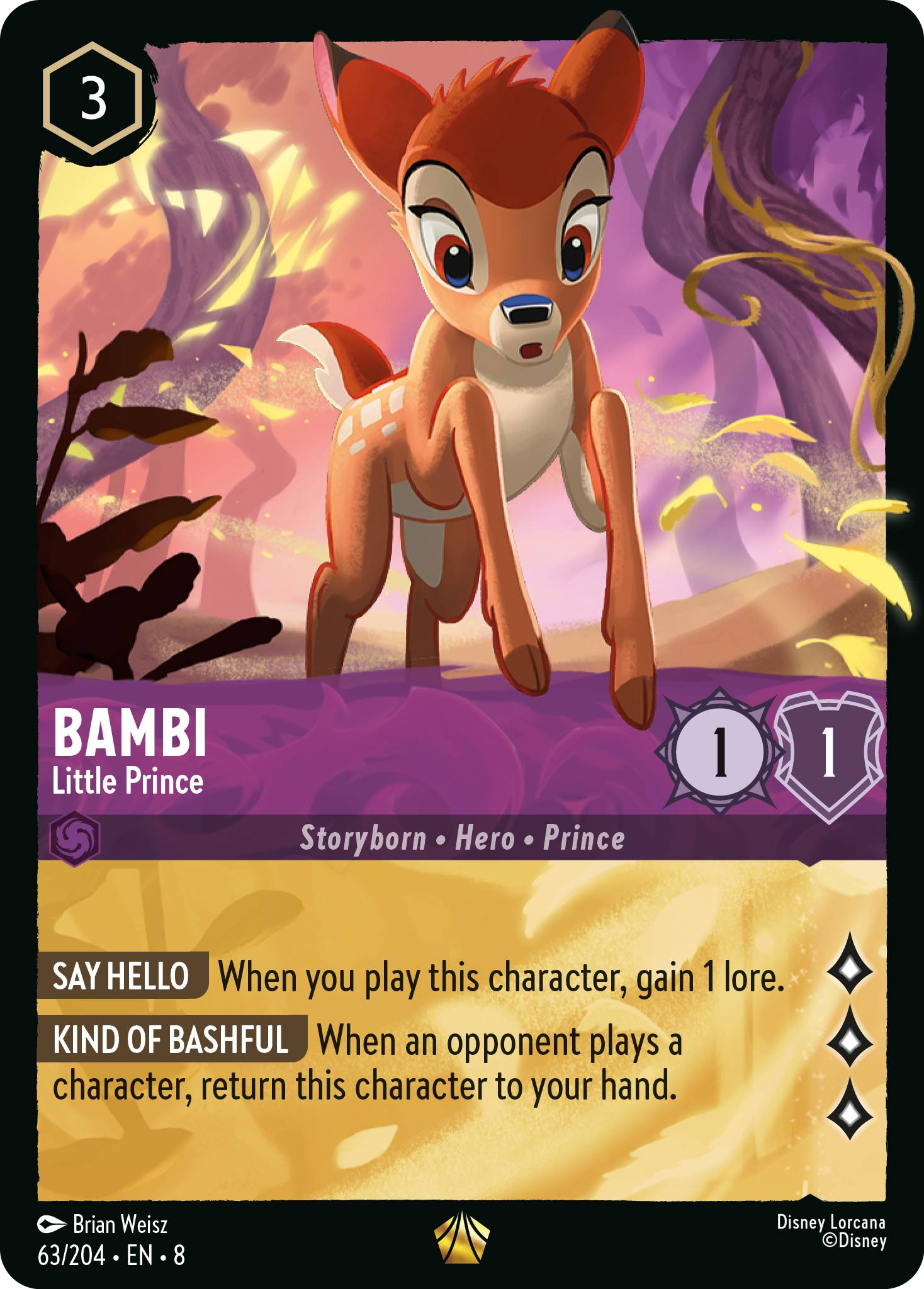 Bambi - Little Prince (Reign of Jafar - 063/204 ) Legendary